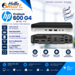 Hp 600 G4 i3 8Gen RAM 8GB SSD 256GB