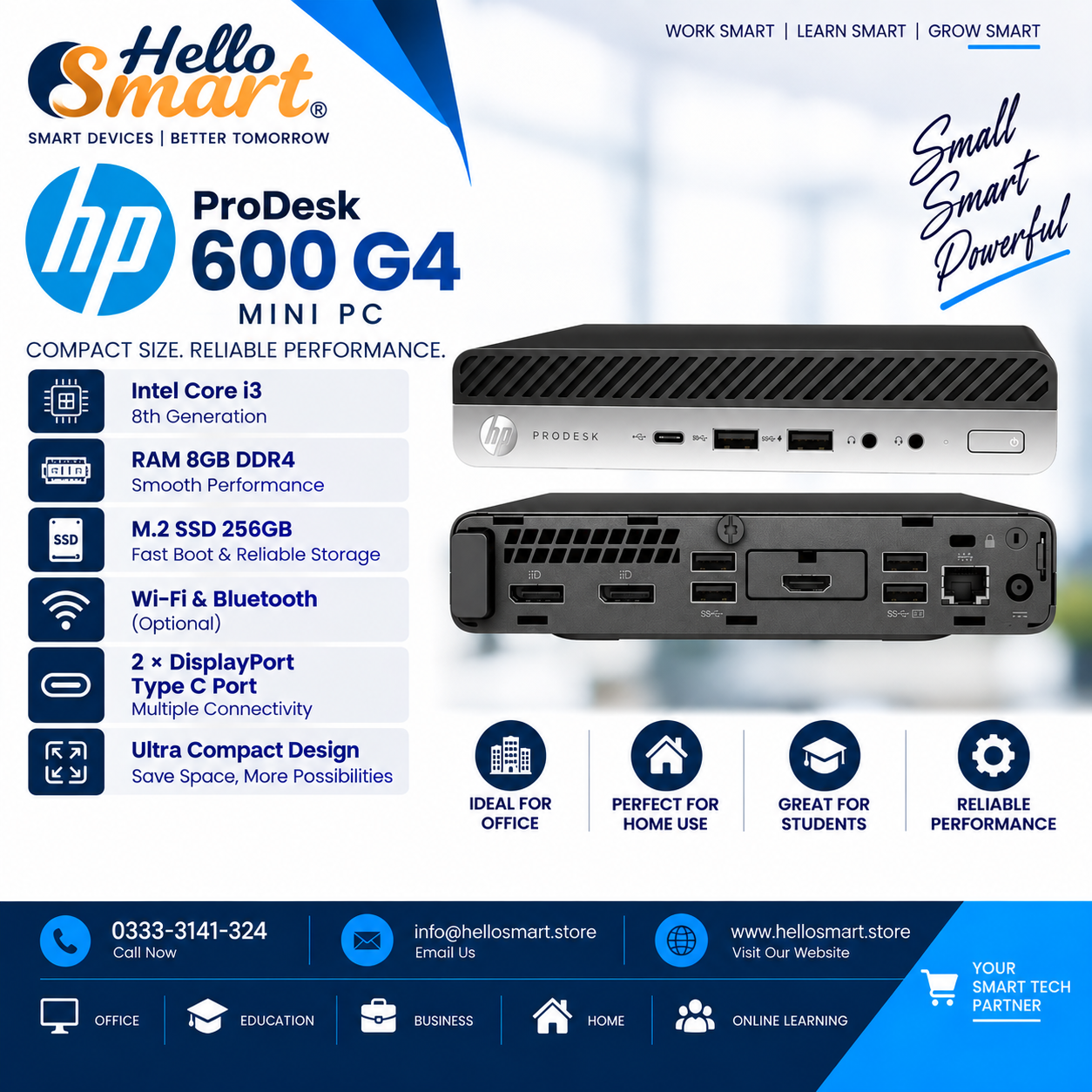 HP 600 G4 I3 8 Gen post Hp 600 G4 i3 8Gen RAM 8GB SSD 128 - Image 1