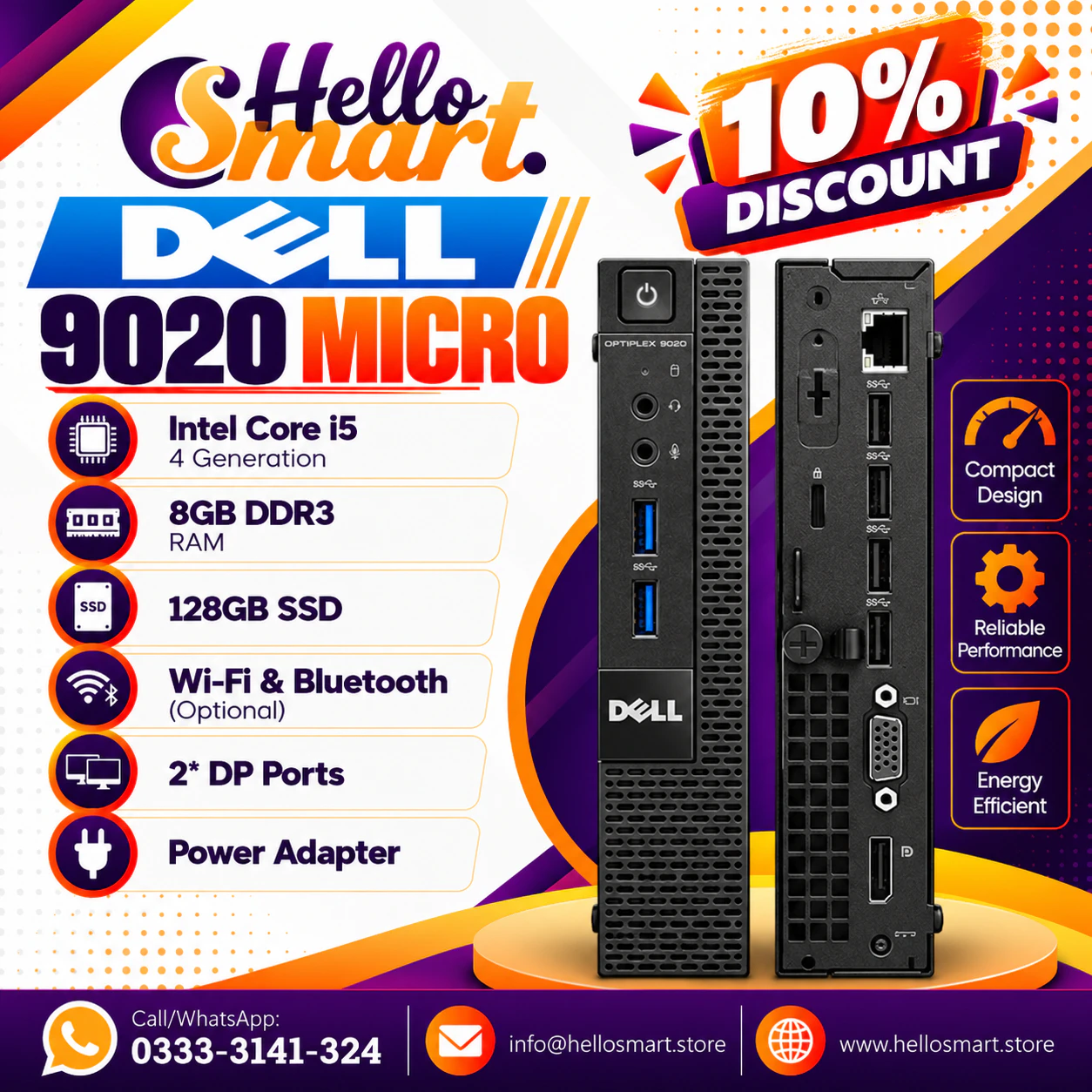 Dell 9020M I54 5128 Dell 9020M i5 4Gen RAM 8GB SSD 128GB - Image 1